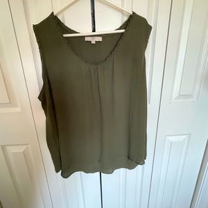 Loft Cool Khaki Green Shell | Size 20